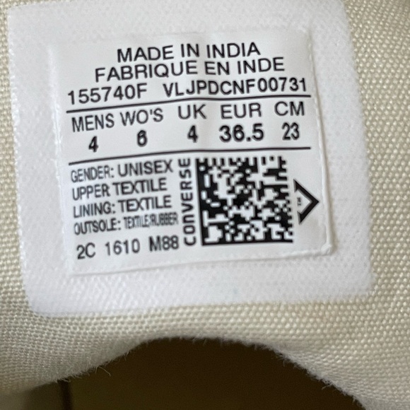 Converse Womens High-Top Sneakers - Teal and White - Picture 5 of 5